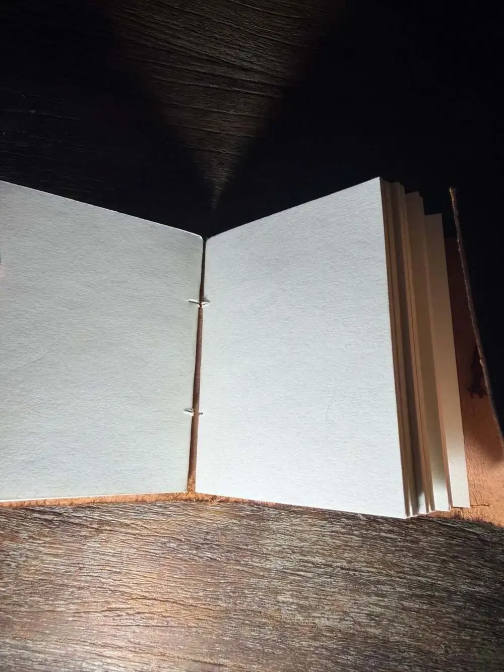 Handmade Embossed Leather Pocket Mini Notebook Journal